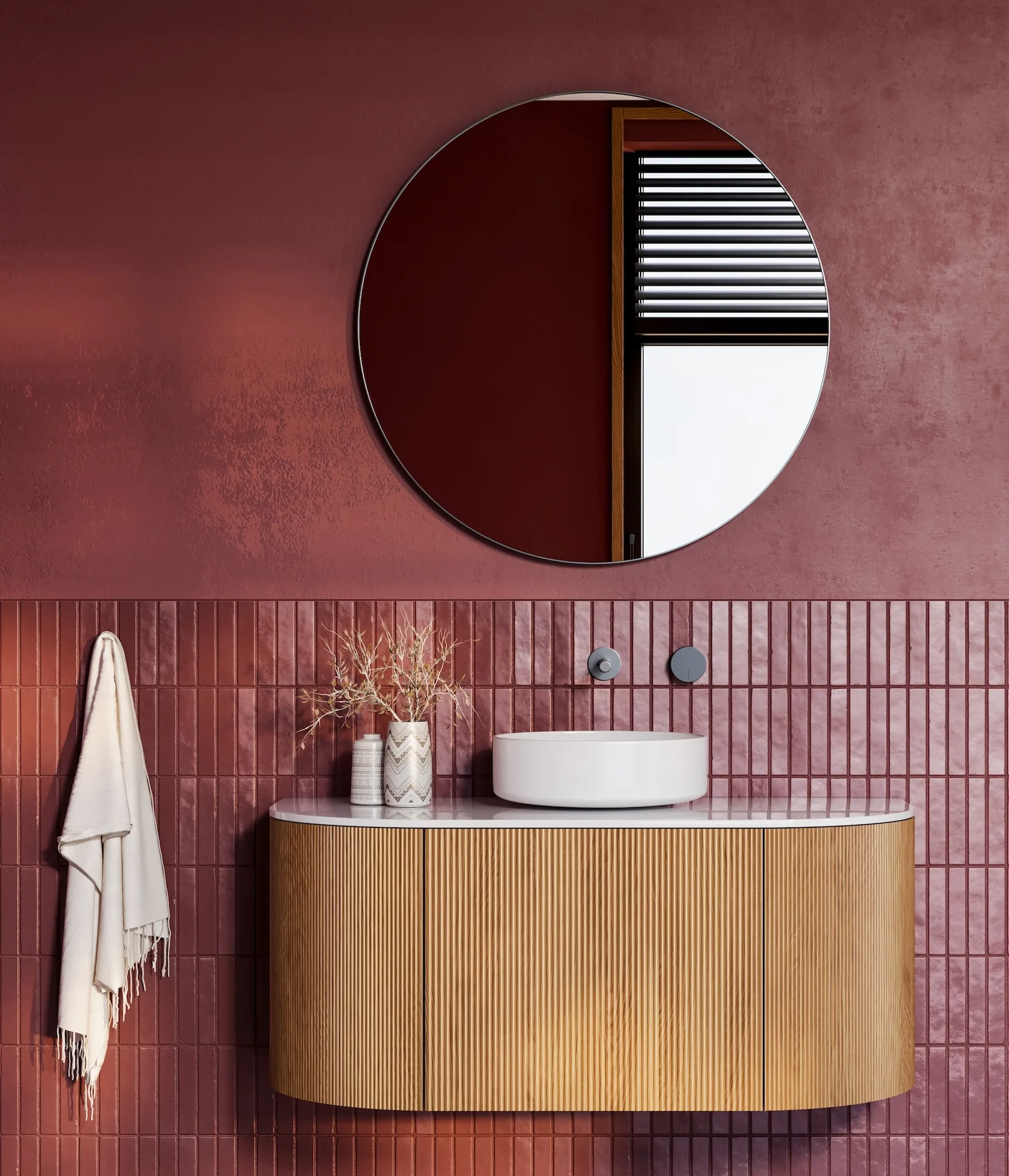 Powder Room Interior Design Wall Treatments