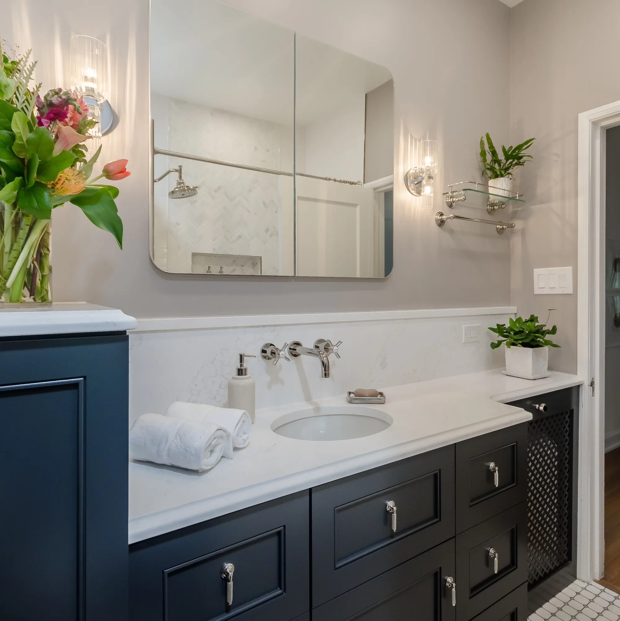 Powder Room Lighting Dennison Interior Design