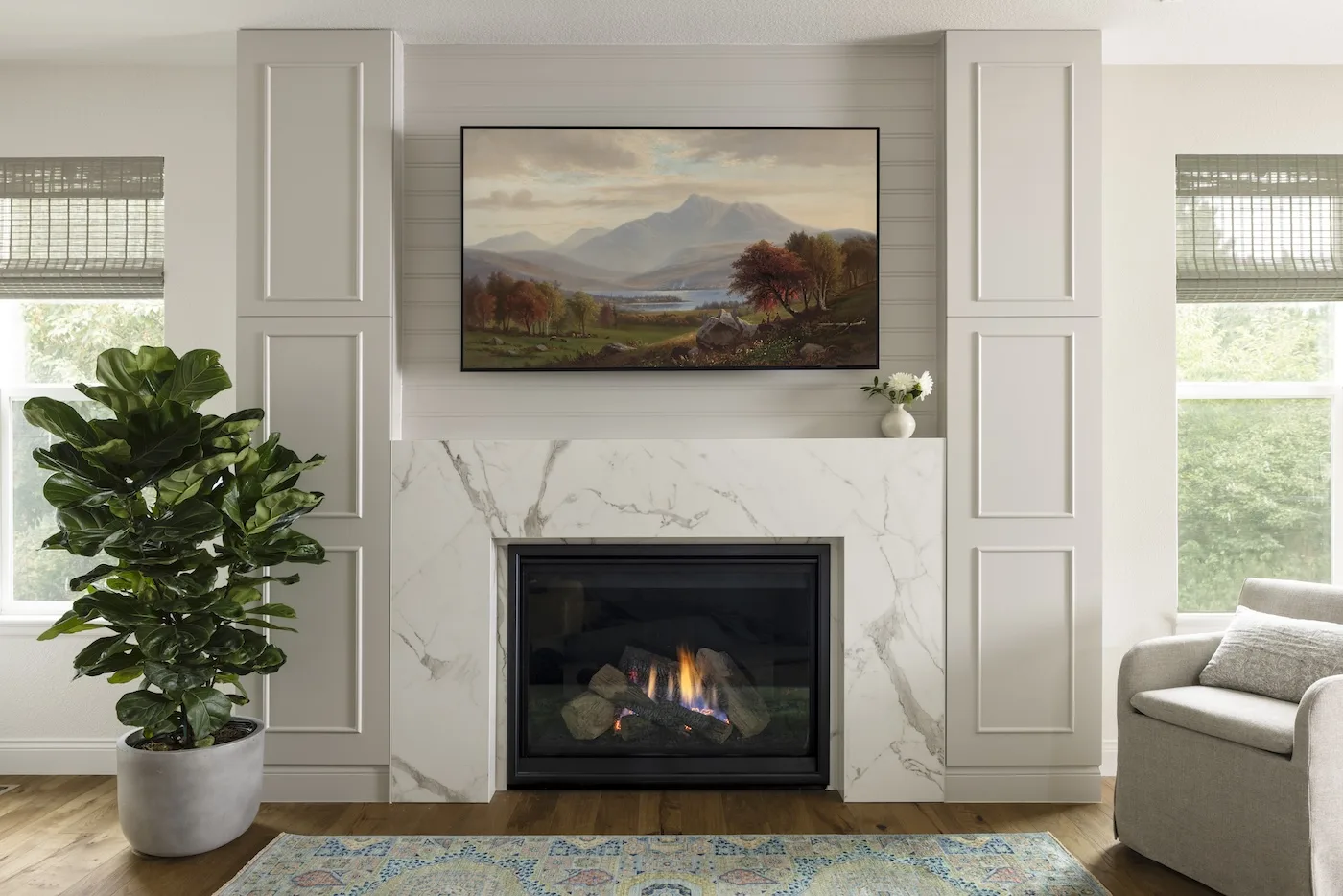 Living Room Fireplace Remodel Denver Co